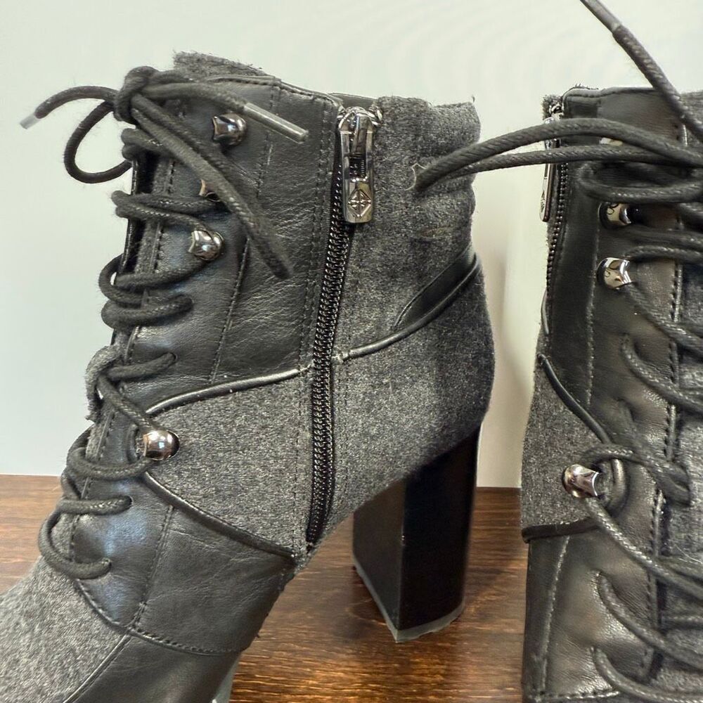 ANTONIO MELANI Grayciee Lace Up Heeled Boot Size 8.5 - Picture 4 of 12